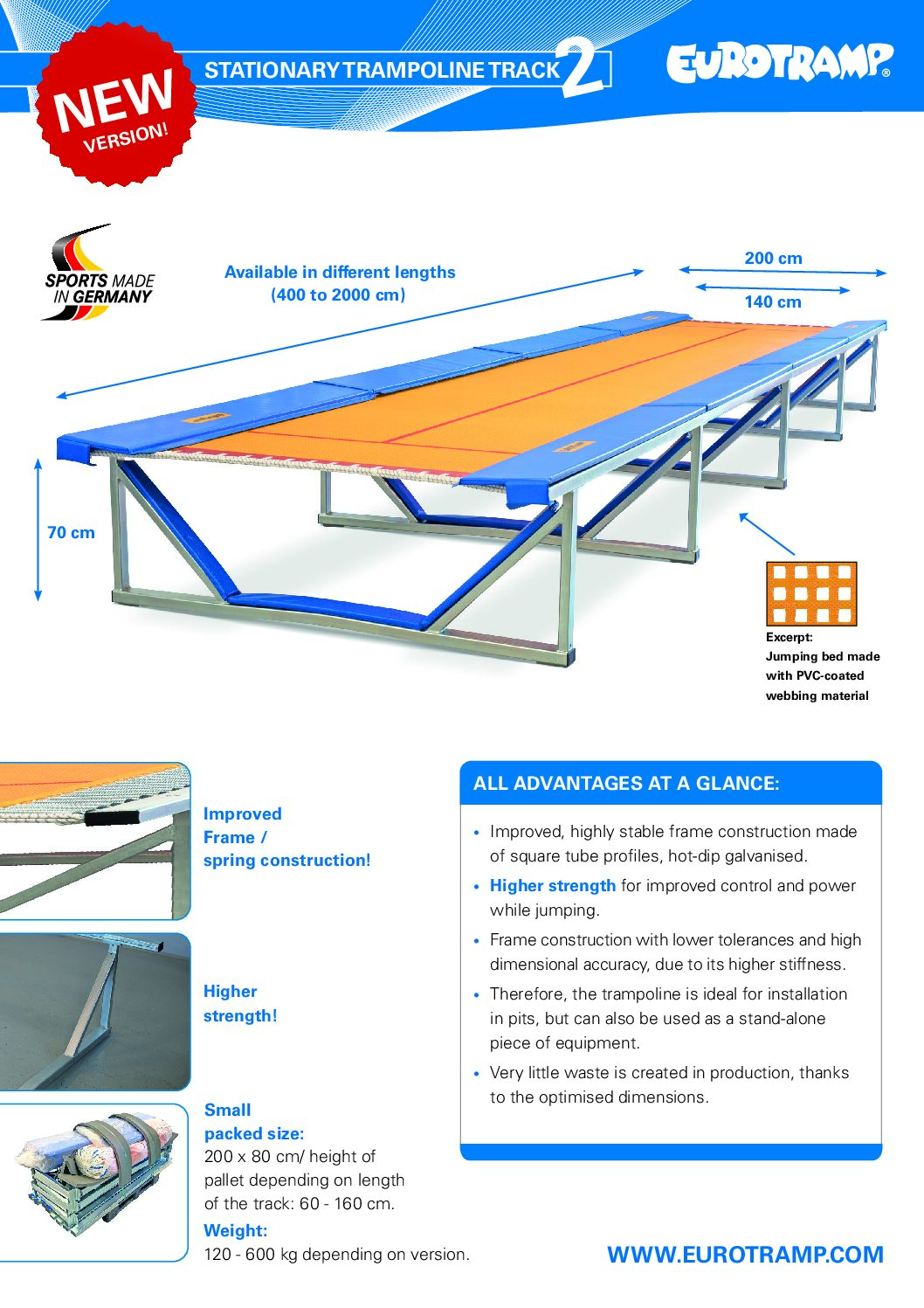 NOVA Pista Trampolim "Stationary" 2