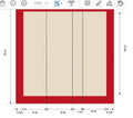 Tapete de Treino GR "Bola" 14x14m com Borda