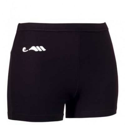 BLACK MICROFIBER SHORTS