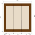 Tapete de Treino GR "Bola" 13x13m com Borda