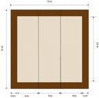 Tapete de Treino GR "Bola" 13x13m com Borda