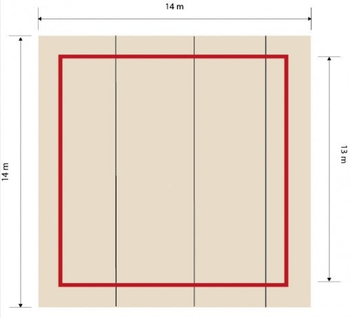 Tapete Treino GR "Bola" 14x14m