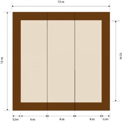 GR Training Carpet "Ball" 13x13m with delimitation
